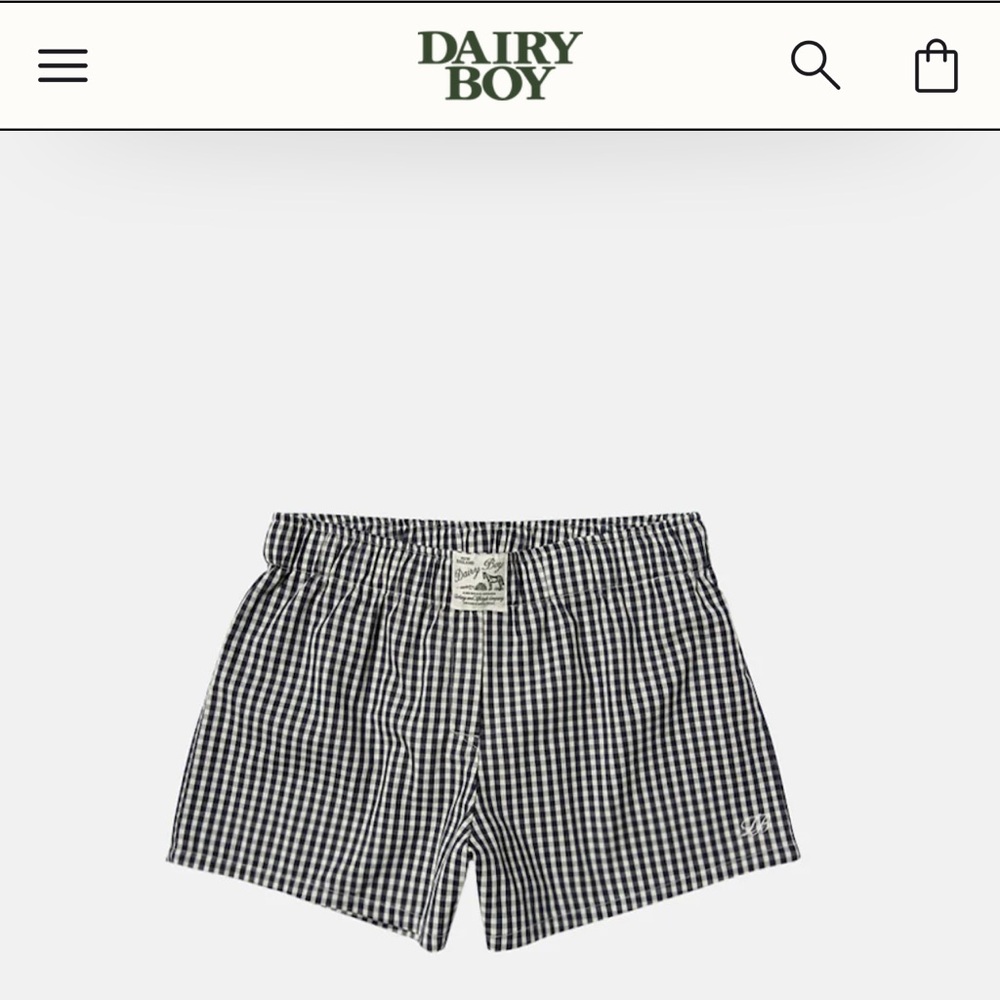 Dairy Boy Gingham Shorts